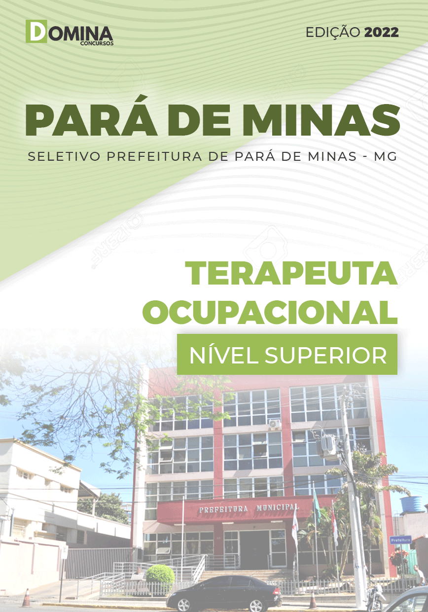 Apostila Pref Pará de Minas MG 2022 Terapeuta Ocupacional