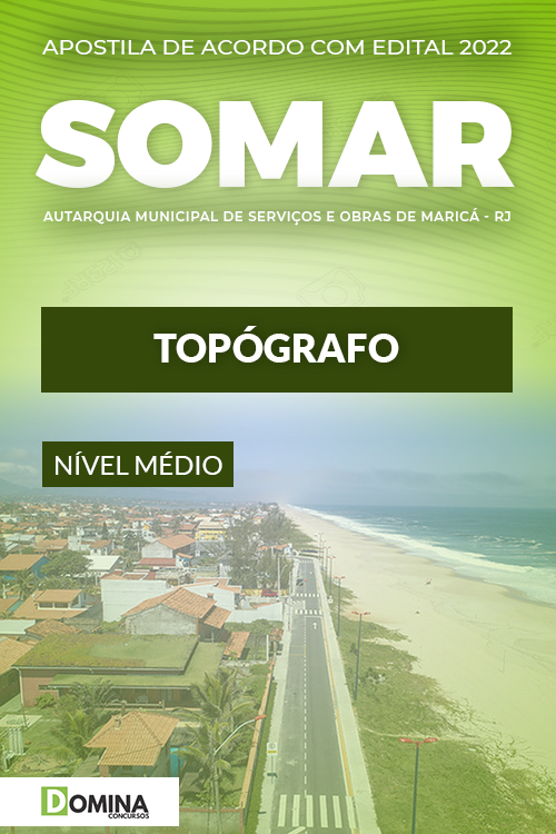 Apostila Digital Concurso SOMAR RJ 2022 Topógrafo