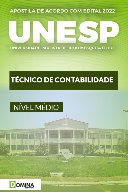 Apostila Digital UNESP SP 2022 Técnico Contabilidade