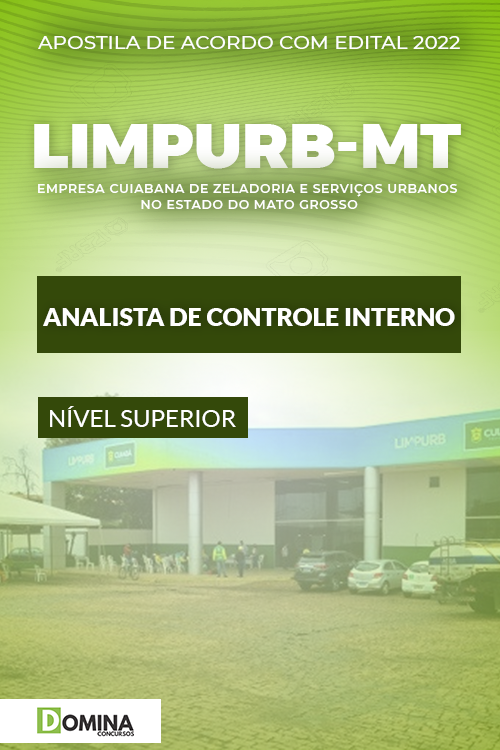 Apostila LIMPURB Cuiabá MT 2022 Analista de Controle Interno