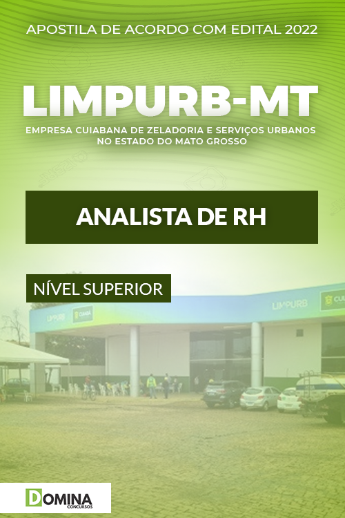 Apostila Concurso LIMPURB Cuiabá MT 2022 Analista de RH