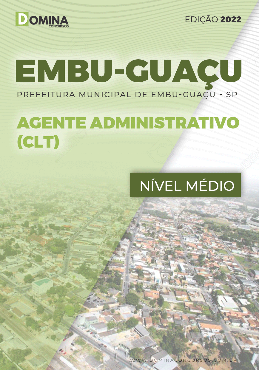 Apostila Pref Embu Guaçu SP 2022 Agente Administrativo