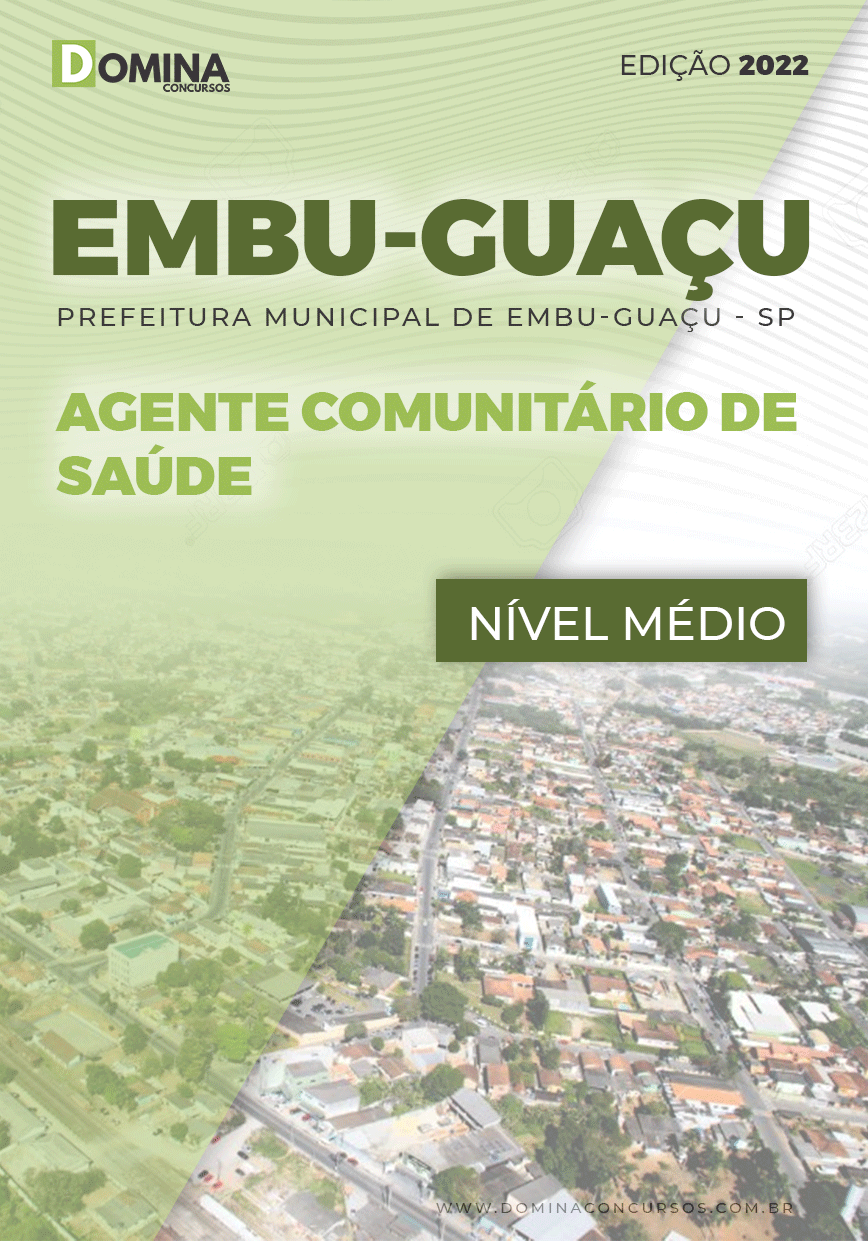 Apostila Pref Embu Guaçu SP 2022 Agente Comunitário Saúde