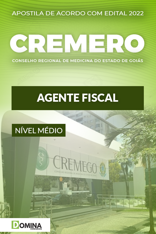 Apostila Digital Concurso CREMEGO 2022 Agente Fiscal