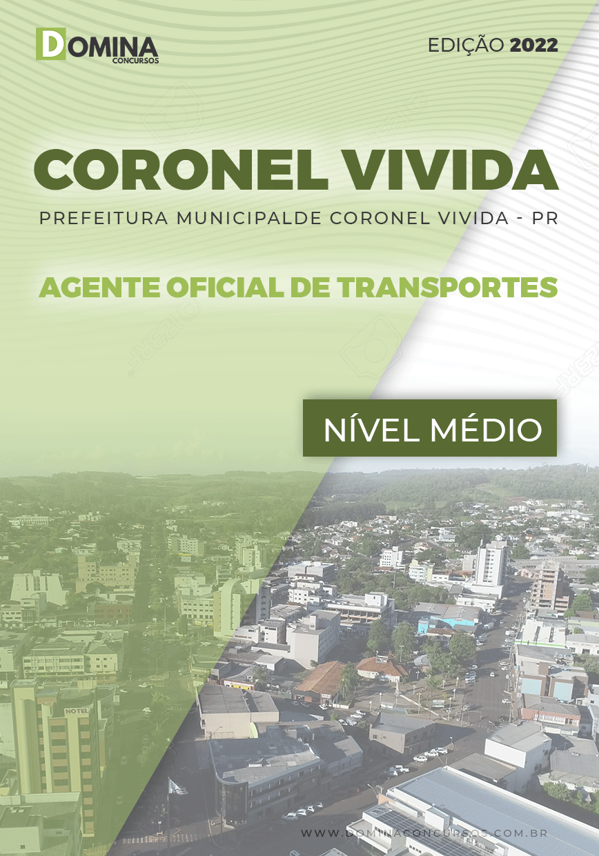 Apostila Pref Coronel Vivida PR 2022 Agente Oficial Transporte