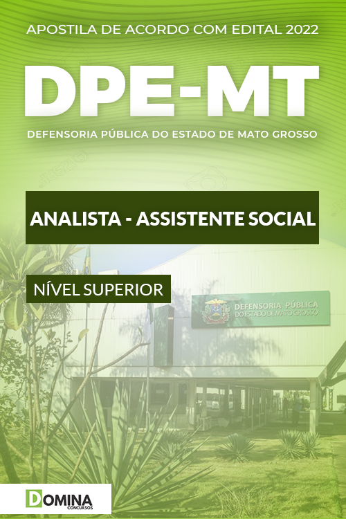 Apostila Concurso DPE MT 2022 Analista Assistente Social
