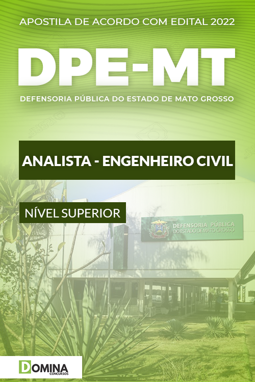 Apostila Concurso DPE MT 2022 Analista Engenheiro Civil
