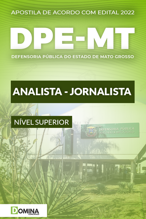 Apostila Digital Concurso DPE MT 2022 Analista Jornalista