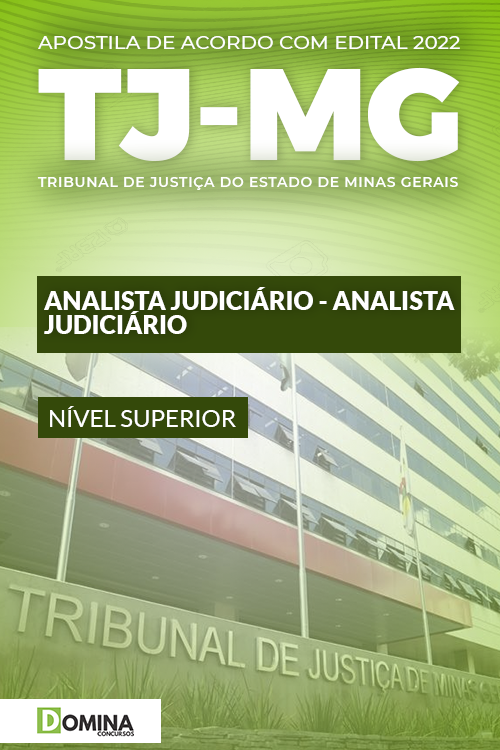 Apostila TJ MG 2022 Analista Judiciário Analista Judiciário
