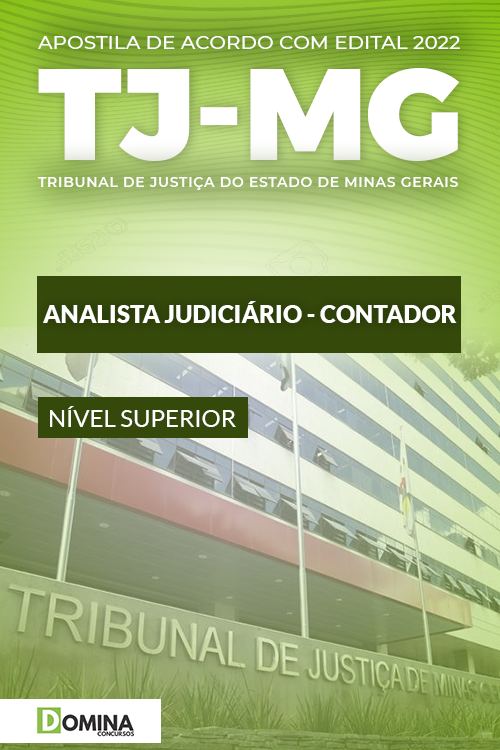 Apostila Digital TJ MG 2022 Analista Judiciário Contador