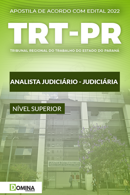 Apostila Digital Concurso TRT PR 2022 Analista Judiciário