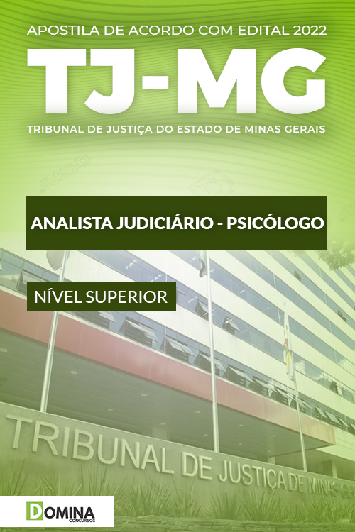 Apostila Digital TJ MG 2022 Analista Judiciário Psicólogo