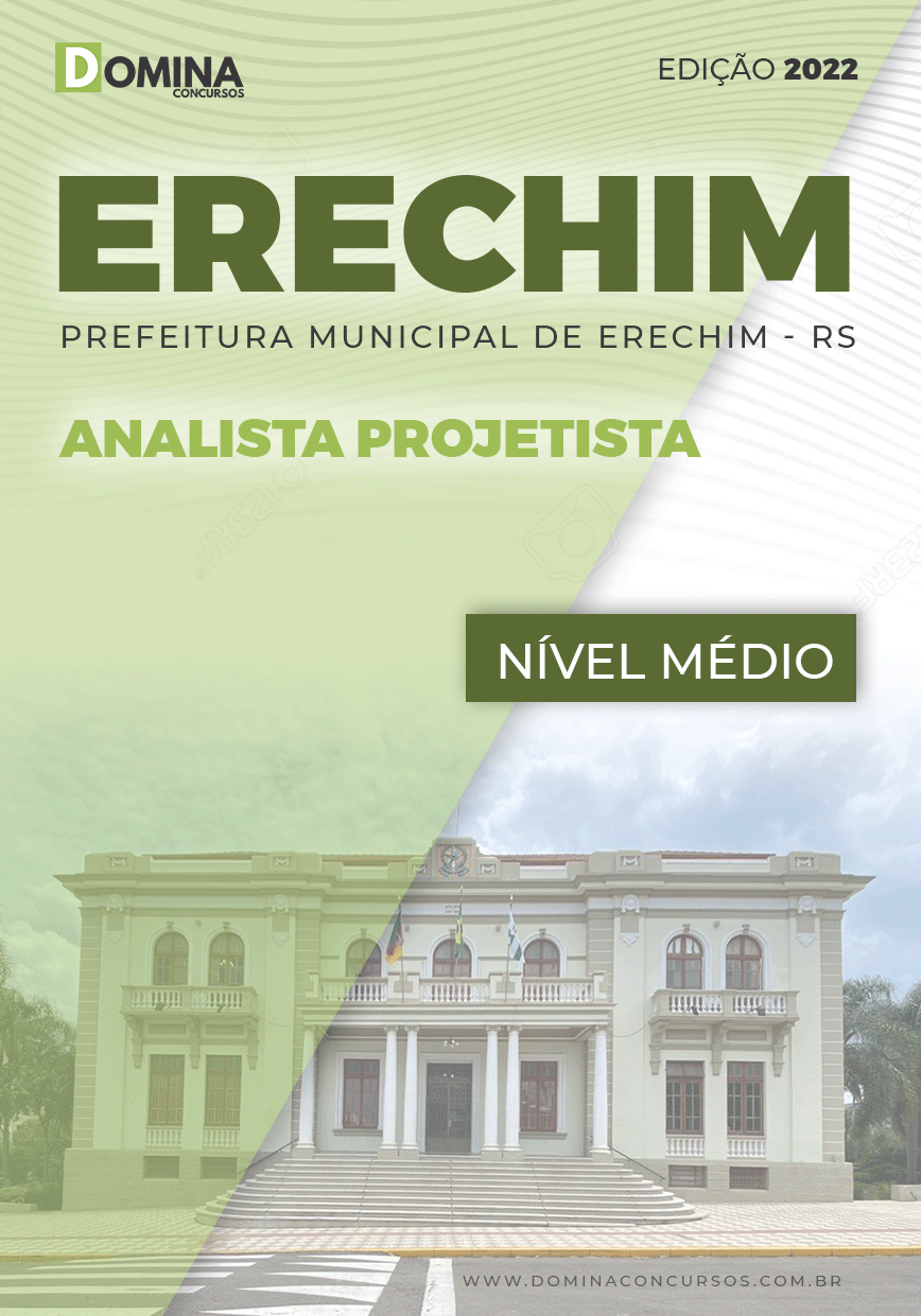 Apostila Digital Pref Erechim RS 2022 Analista Projeto