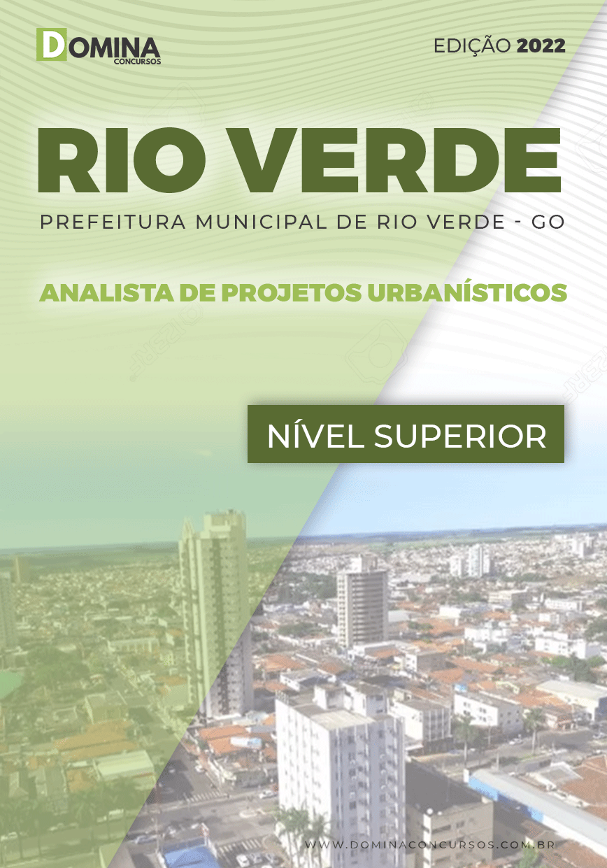 Apostila Pref Rio Verde GO 2022 Analista Projetos Urbanista