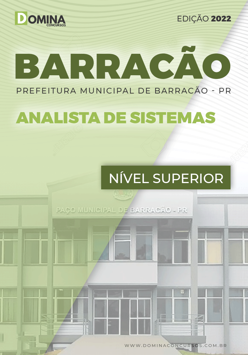 Apostila Concurso Pref Barracão PR 2022 Analista Sistema