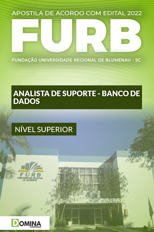Apostila FURB SC 2022 Analista Suporte Banco Dados