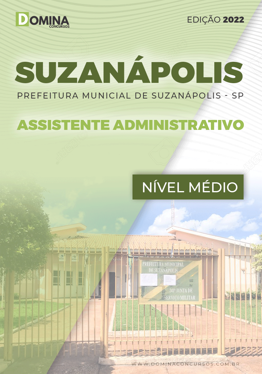 Apostila Pref Suzanápolis SP 2022 Assistente Administrativo