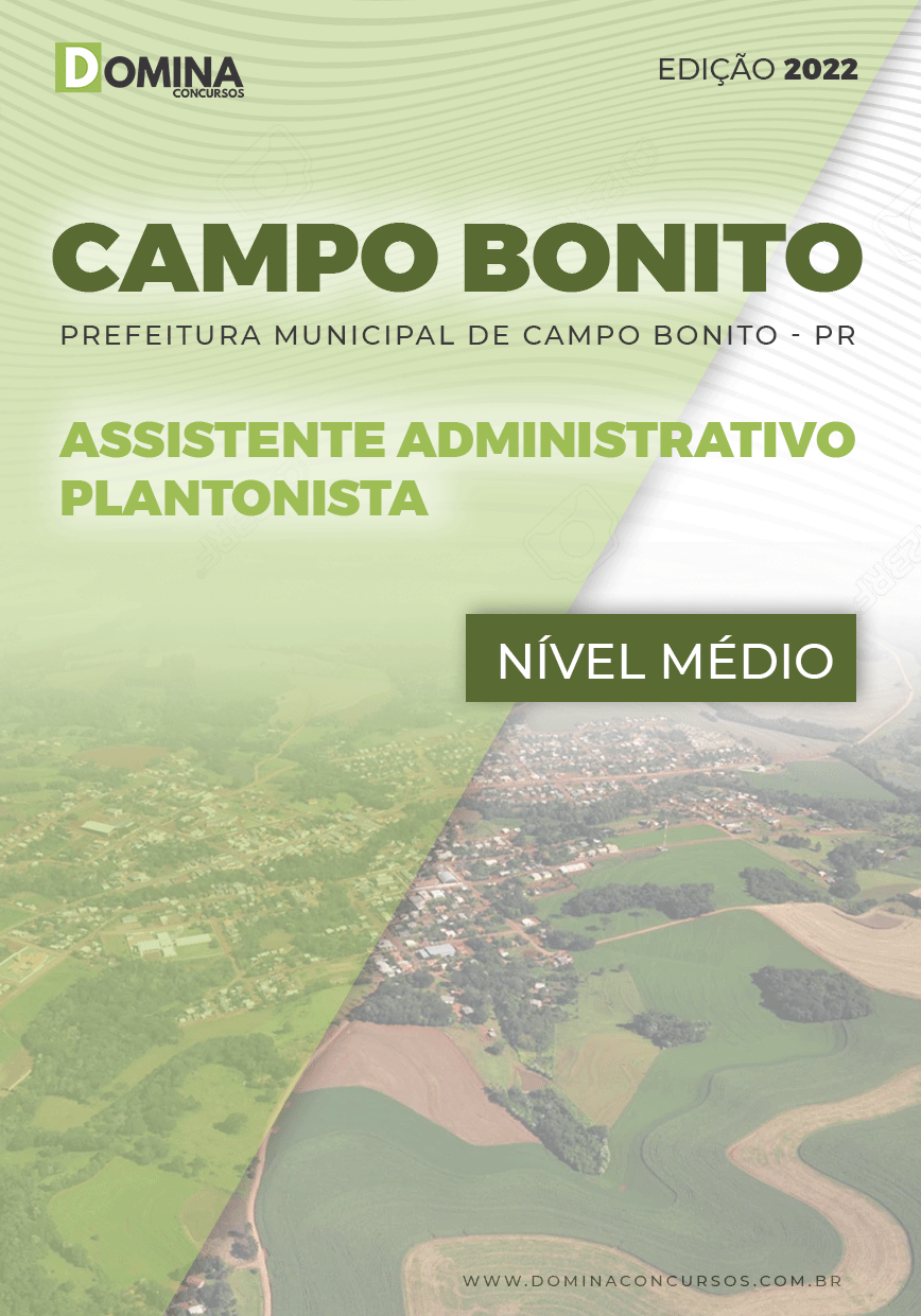 Apostila Pref Campo Bonito PR 2022 Assistente Adm. Plantonista
