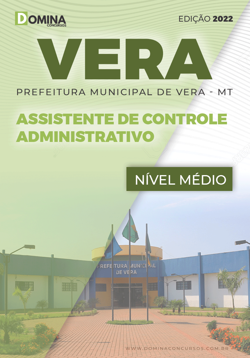 Apostila Pref Vera MT 2022 Assistente Controle Administrativo