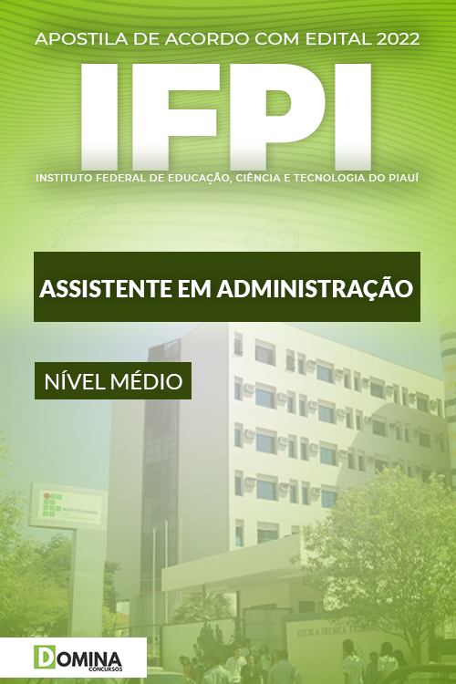 Apostila Digital IFPI 2022 Assistente Administração