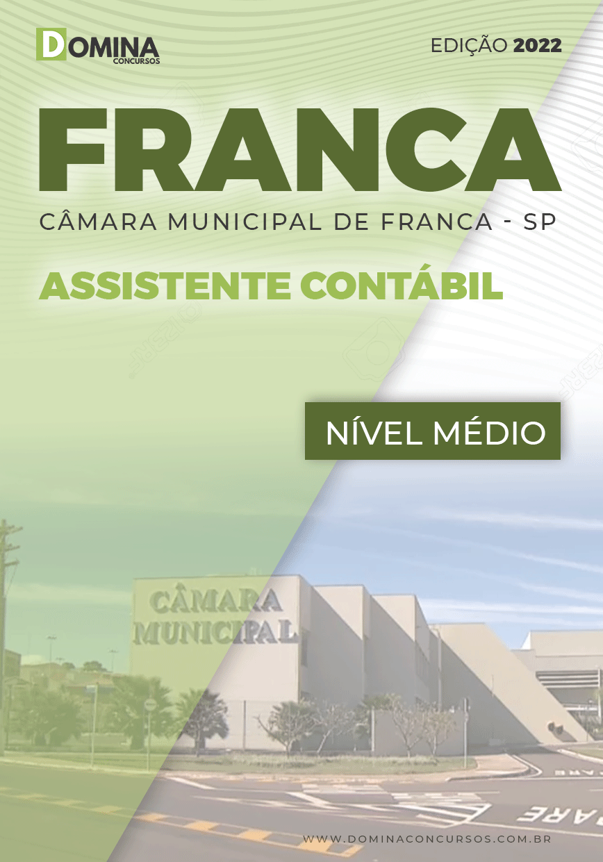 Apostila Concurso Câmara Franca SP 2022 Assistente Contábil