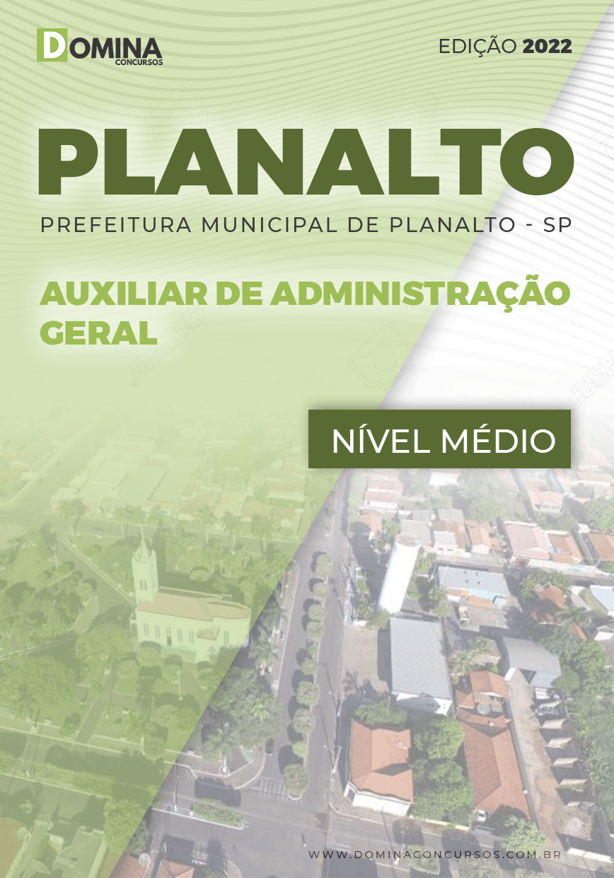 Apostila Pref Planalto SP 2022 Auxiliar Administração Geral
