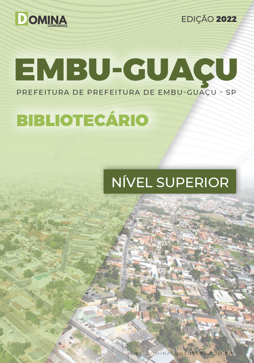 Apostila Digital Pref Embu Guaçu SP 2022 Bibliotecário