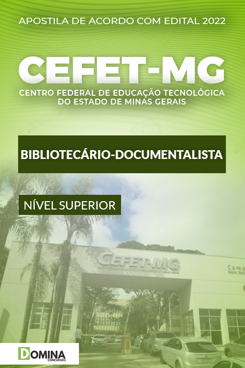 Apostila CEFET MG 2022 Bibliotecário Documentalista