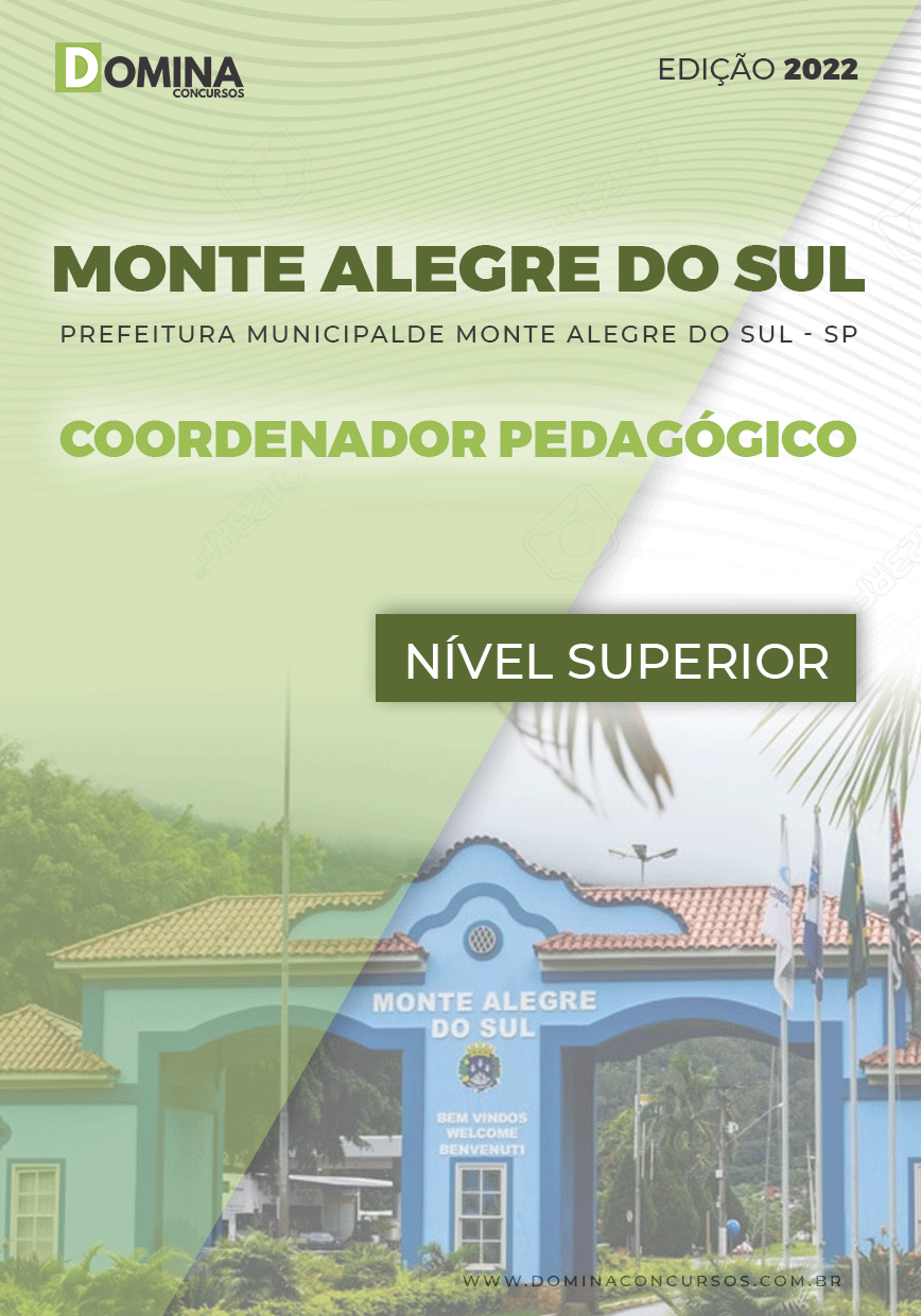 Apostila Pref Monte Alegre Sul SP 2022 Coodenador Pedagógico