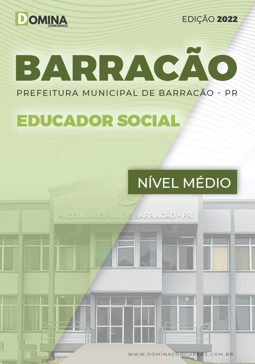 Apostila Digital Pref Barracão PR 2022 Educador Social