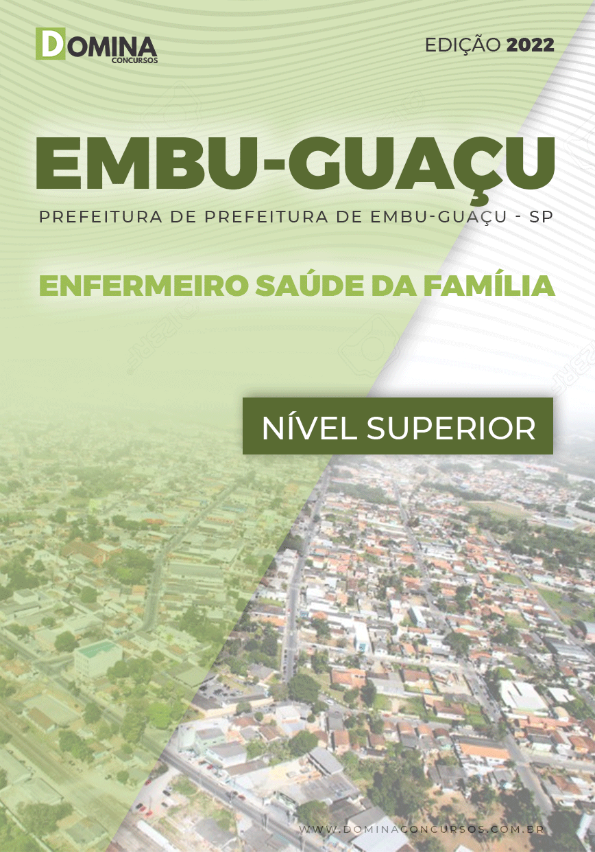 Apostila Digital Pref Embu Guaçu SP 2022 Enfermeiro Família