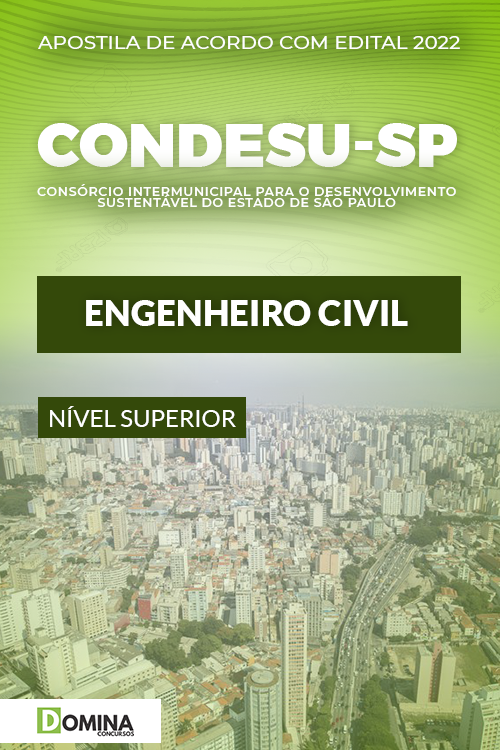 Apostila Digital CONDESU SP 2022 Engenheiro Civil