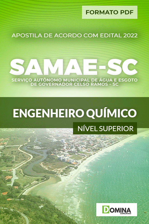 Apostila SAMAE Governador Celso Ramos SC 2022 Eng. Químico