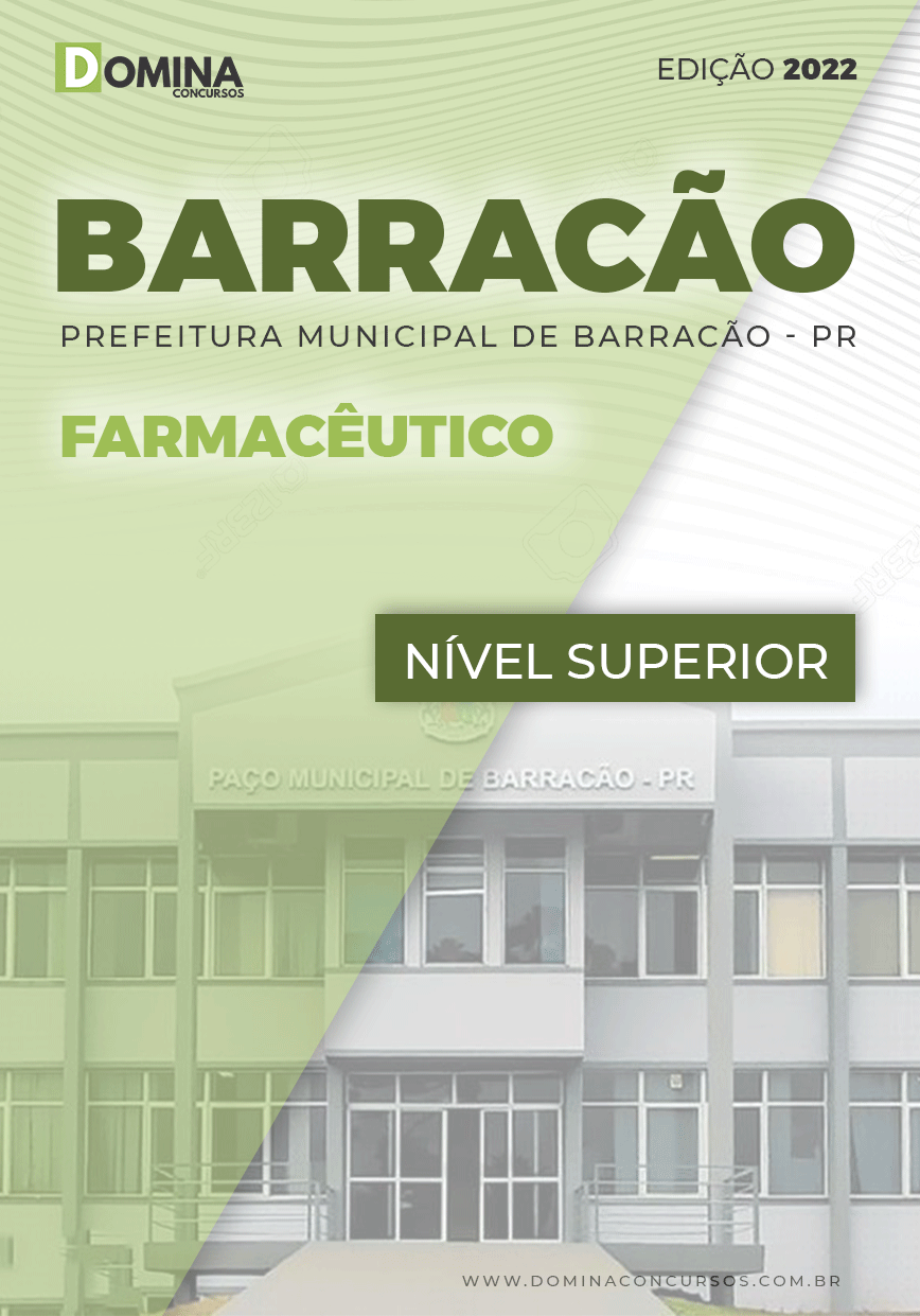 Apostila Concurso Pref Barracão PR 2022 Farmacêutico