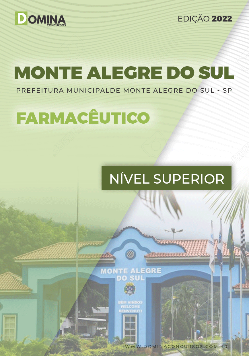 Apostila Pref Monte Alegre Sul SP 2022 Farmacêutico