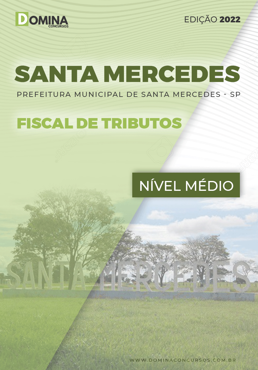 Apostila Pref Santa Mercedes SP 2022 Fiscal Tributos