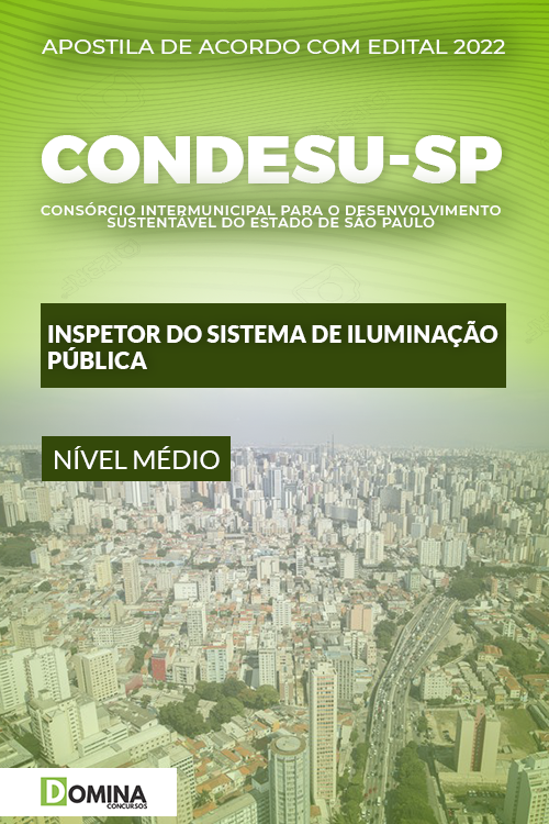 Apostila CONDESU SP 2022 Inspetor Sistema Iluminação Pública