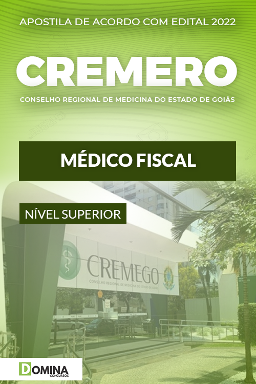 Apostila Digital Concurso CREME GO 2022 Médico Fiscal