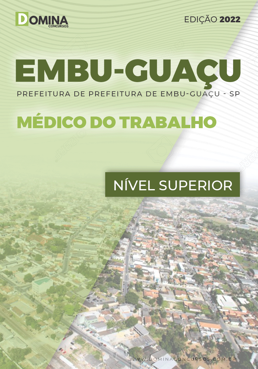 Apostila Pref Embu Guaçu SP 2022 Médico Trabalho
