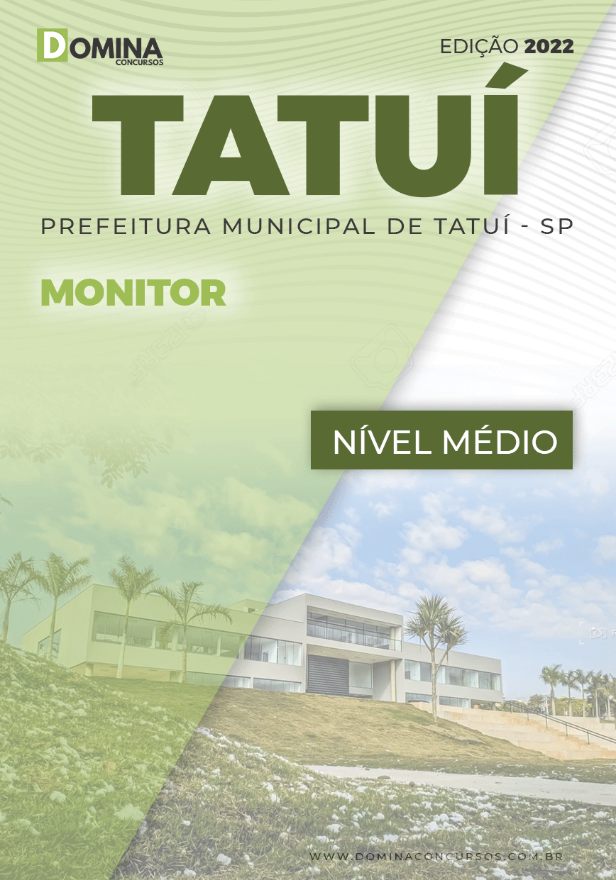 Apostila Digital Concurso Pref Tatuí SP 2022 Monitor