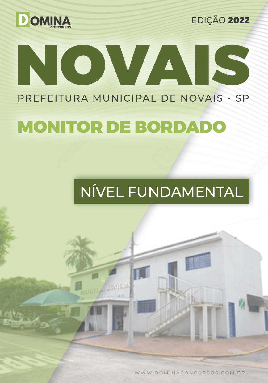 Apostila Concurso Pref Novais SP 2022 Monitor Bordado