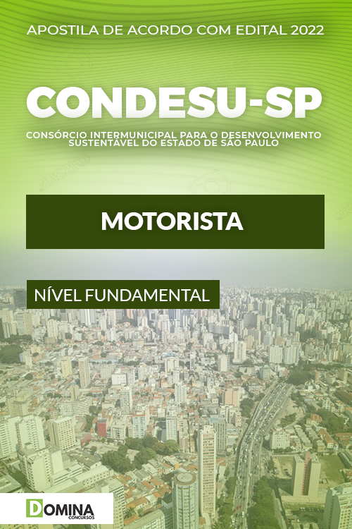 Apostila Digital Concurso CONDESU SP 2022 Motorista