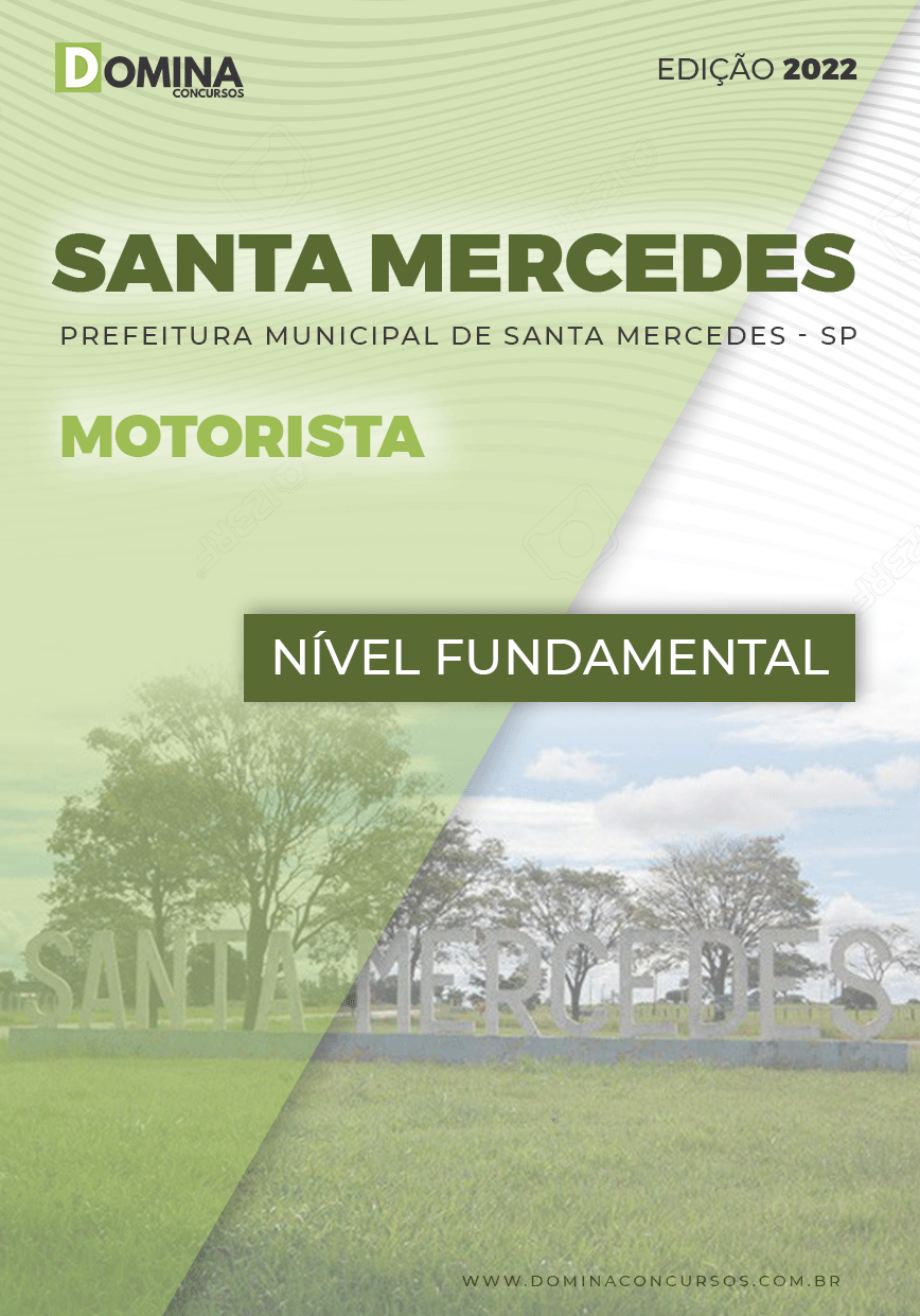 Apostila Digital Pref Santa Mercedes SP 2022 Motorista