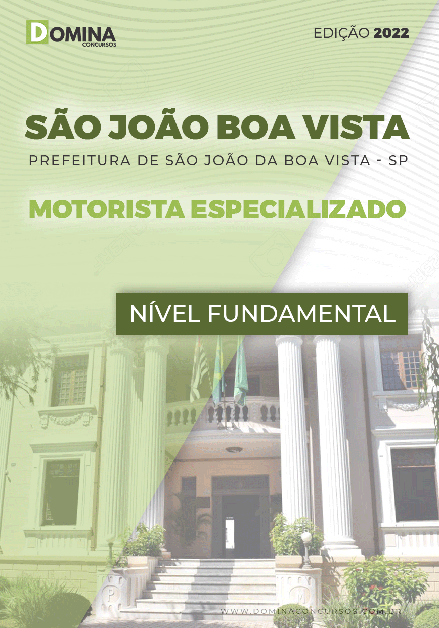 Apostila Pref São João Boa Vista 2002 Motorista Especializado