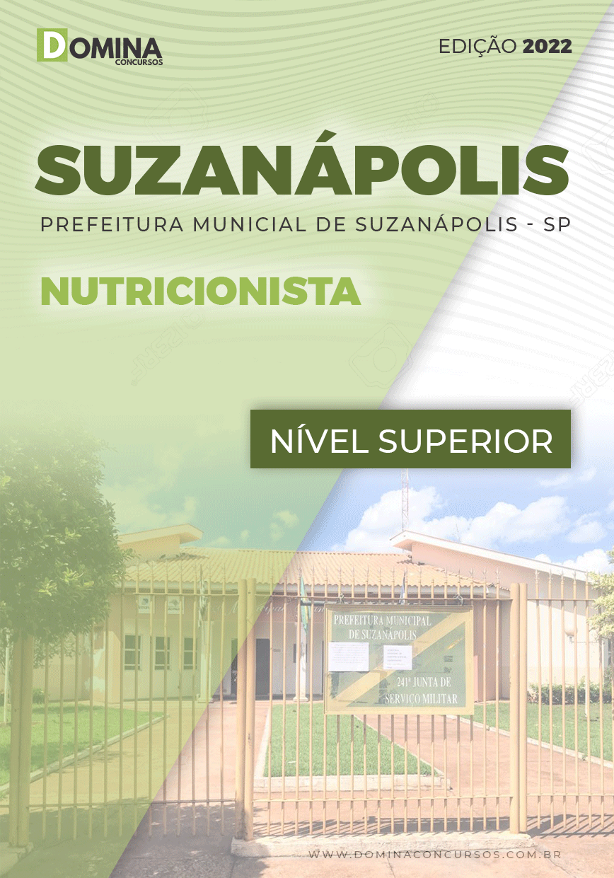 Apostila Digital Pref Suzanápolis SP 2022 Nutricionista