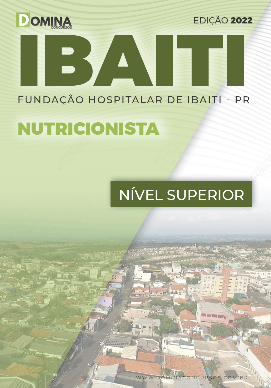 Apostila Fundação Hospitalar Ibaiti PR 2022 Nutricionista