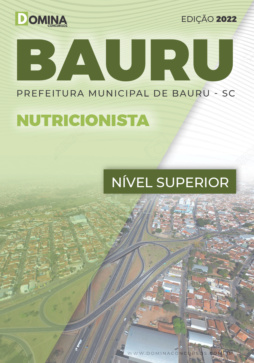 Apostila Concurso Pref Bauru SP 2022 Nutricionista