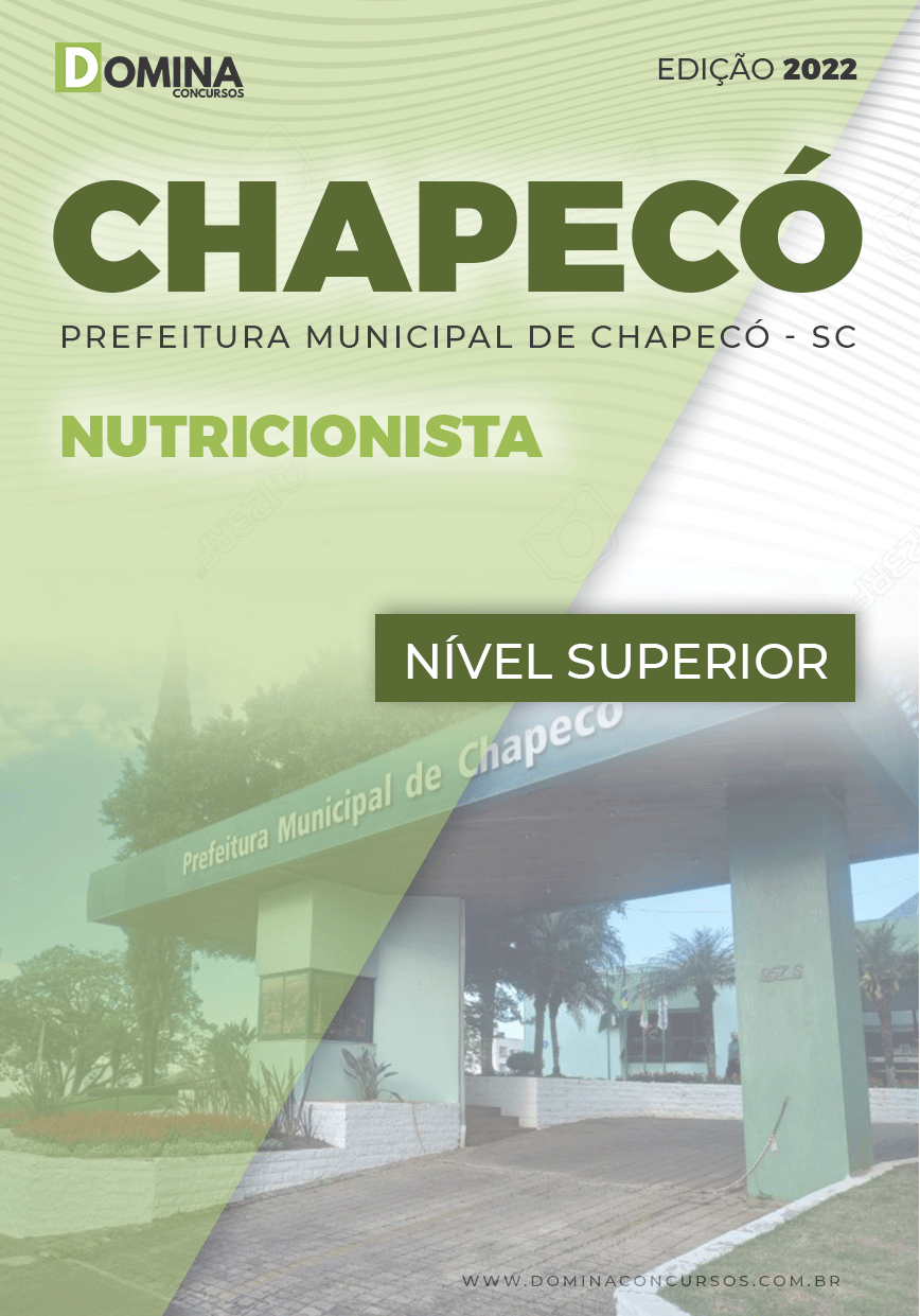 Apostila Concurso Pref Chapecó SC 2022 Nutricionista