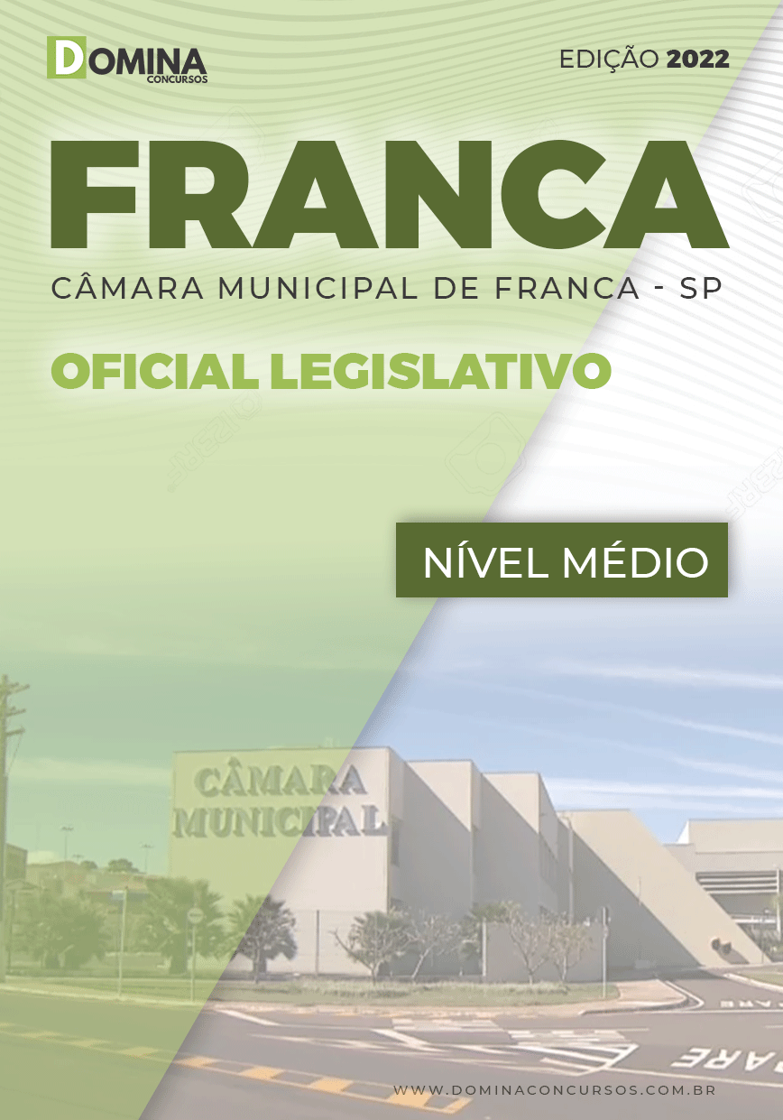 Apostila Concurso Câmara Franca SP 2022 Oficial Legislativo