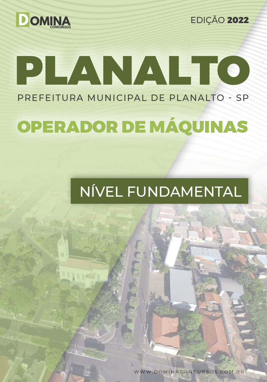 Apostila Concurso Pref Planalto SP 2022 Operador Máquinas